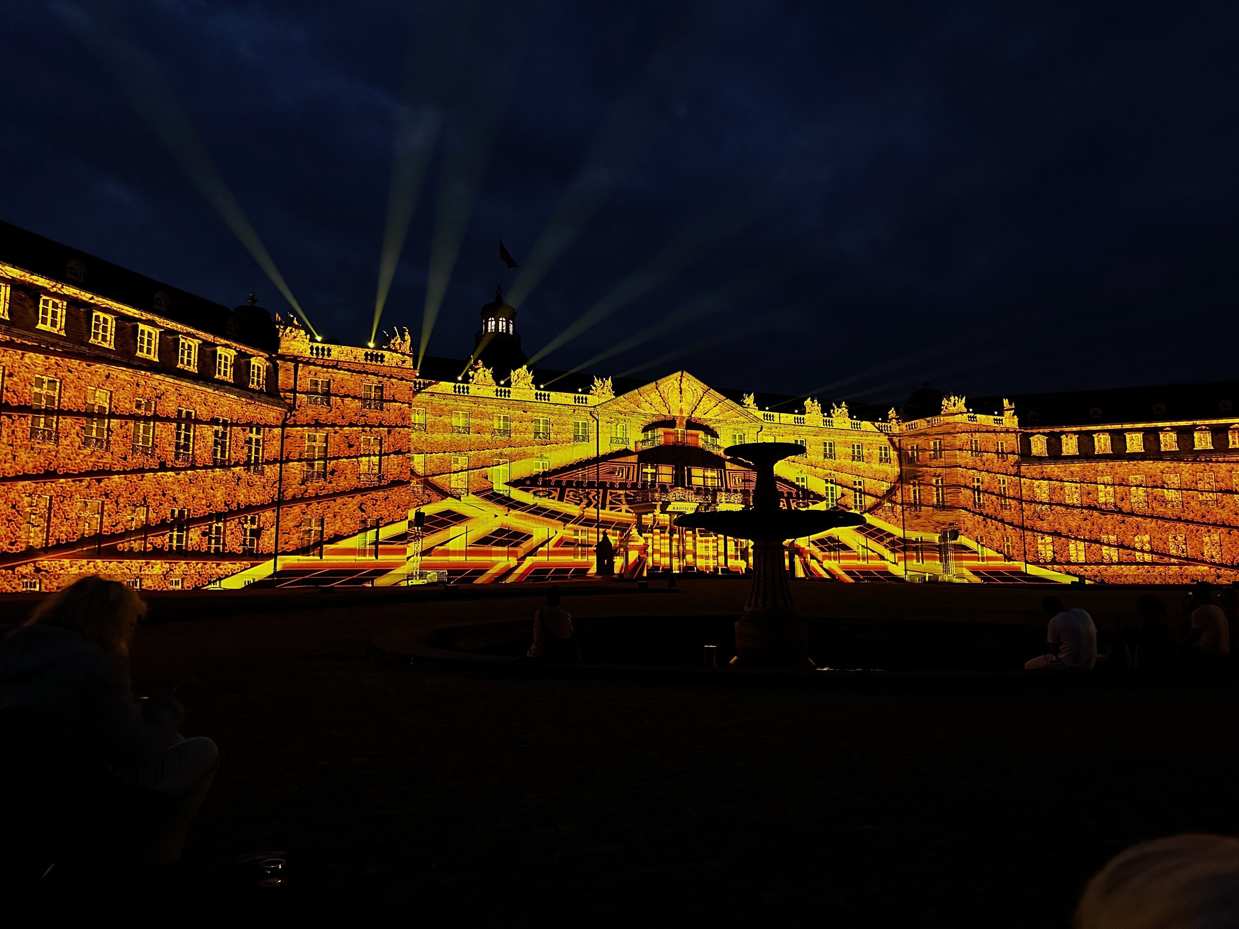 Palace with fan projection